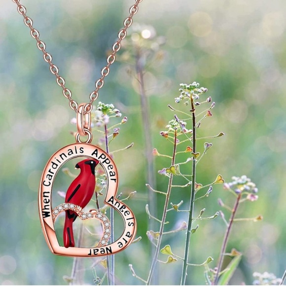 Angel Cardinal Diamond Necklace *LIMITED REMAINING* - Picture 1 of 8
